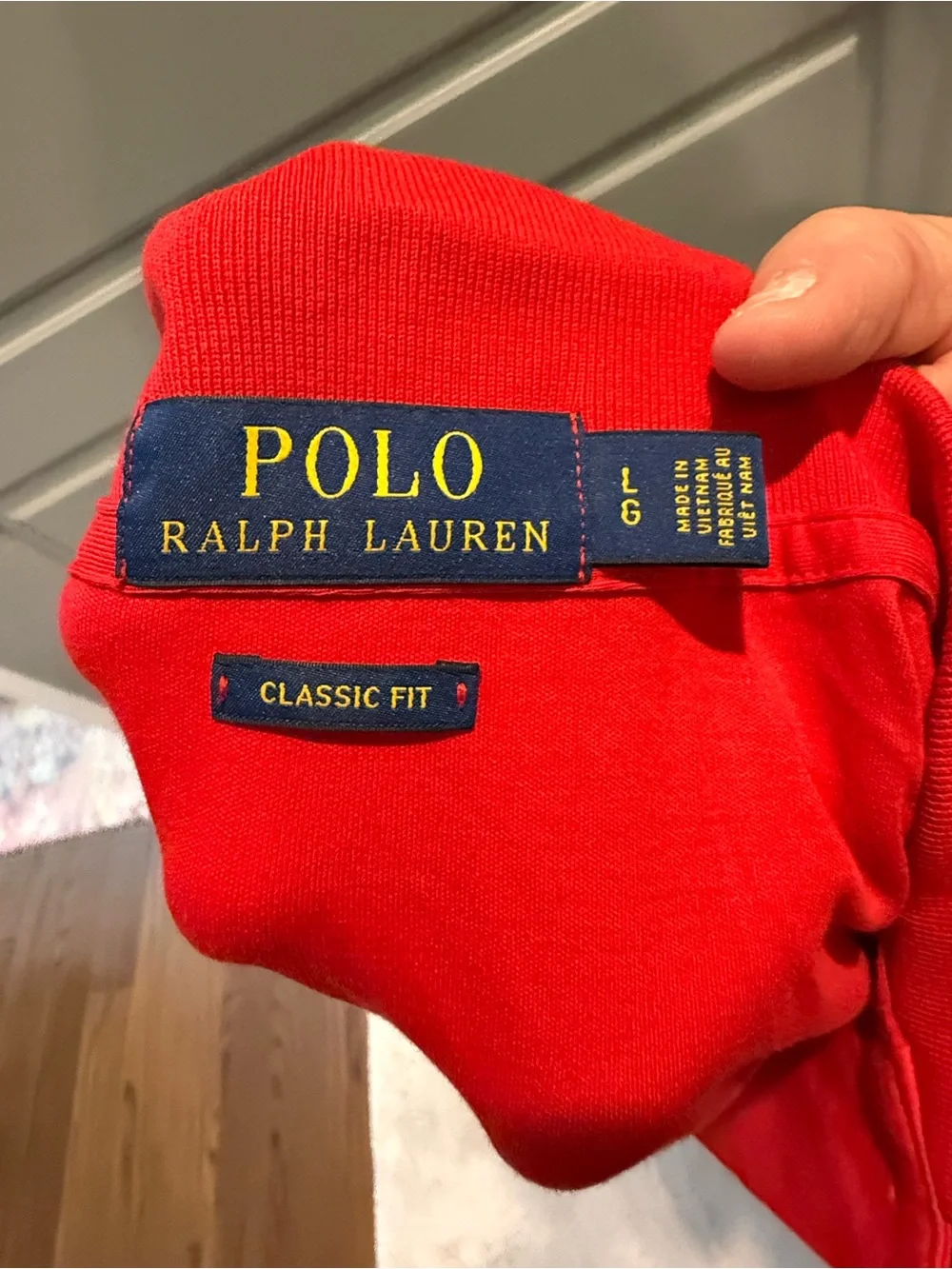 Ralph Lauren Men's Bright Red Polo with Embroidered Pony